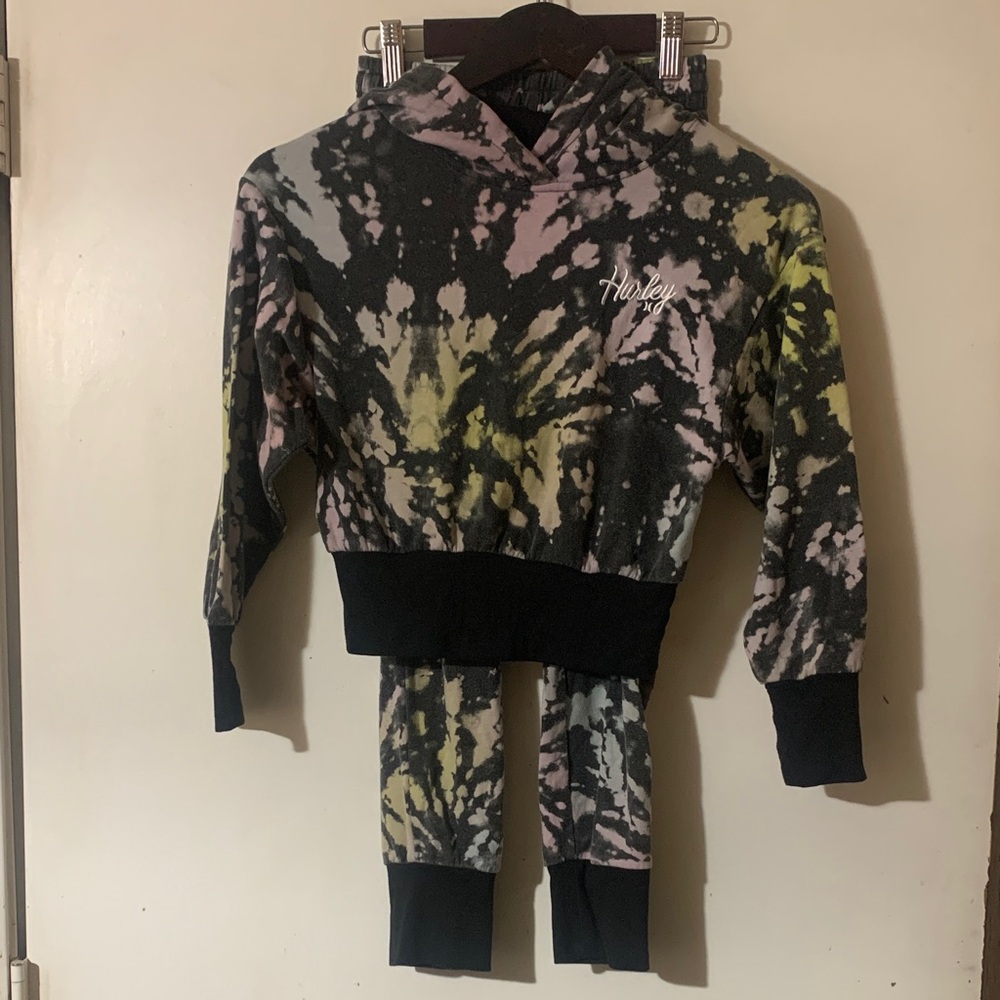 Hurley Multicolor Tie-Dye Hoodie and Pants